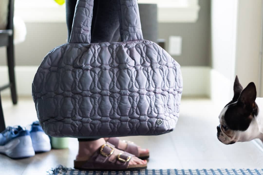 lululemon quilted embrace tote bag