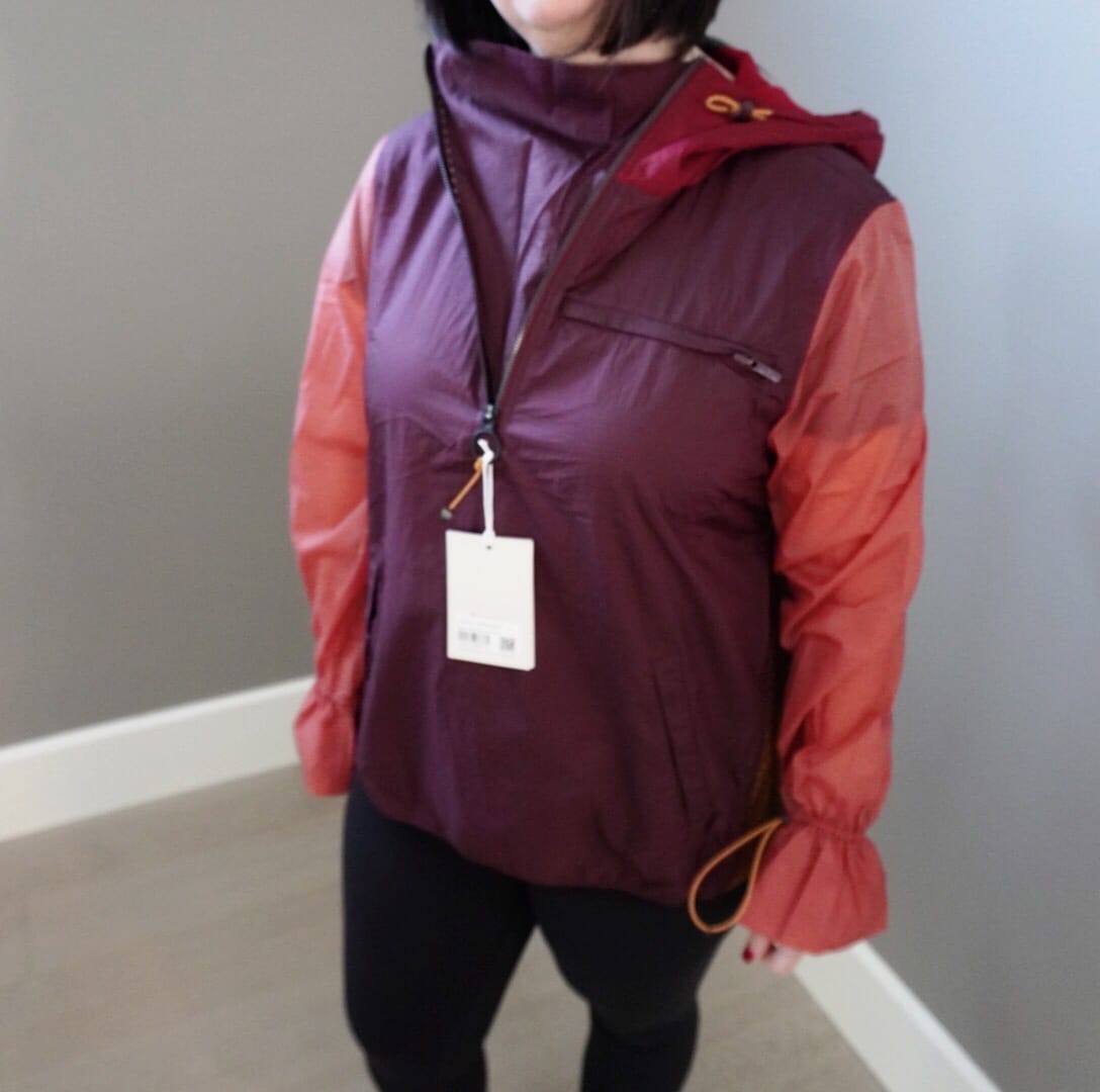 Lululemon X Roksanda Break New Ground 1/2 Zip, Garnet Rustic Coral Caliente