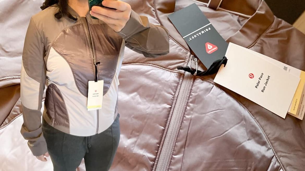 Trying out the new lululemon polar pace Run jacket Lululemon_ Polar Pace Run Jacket