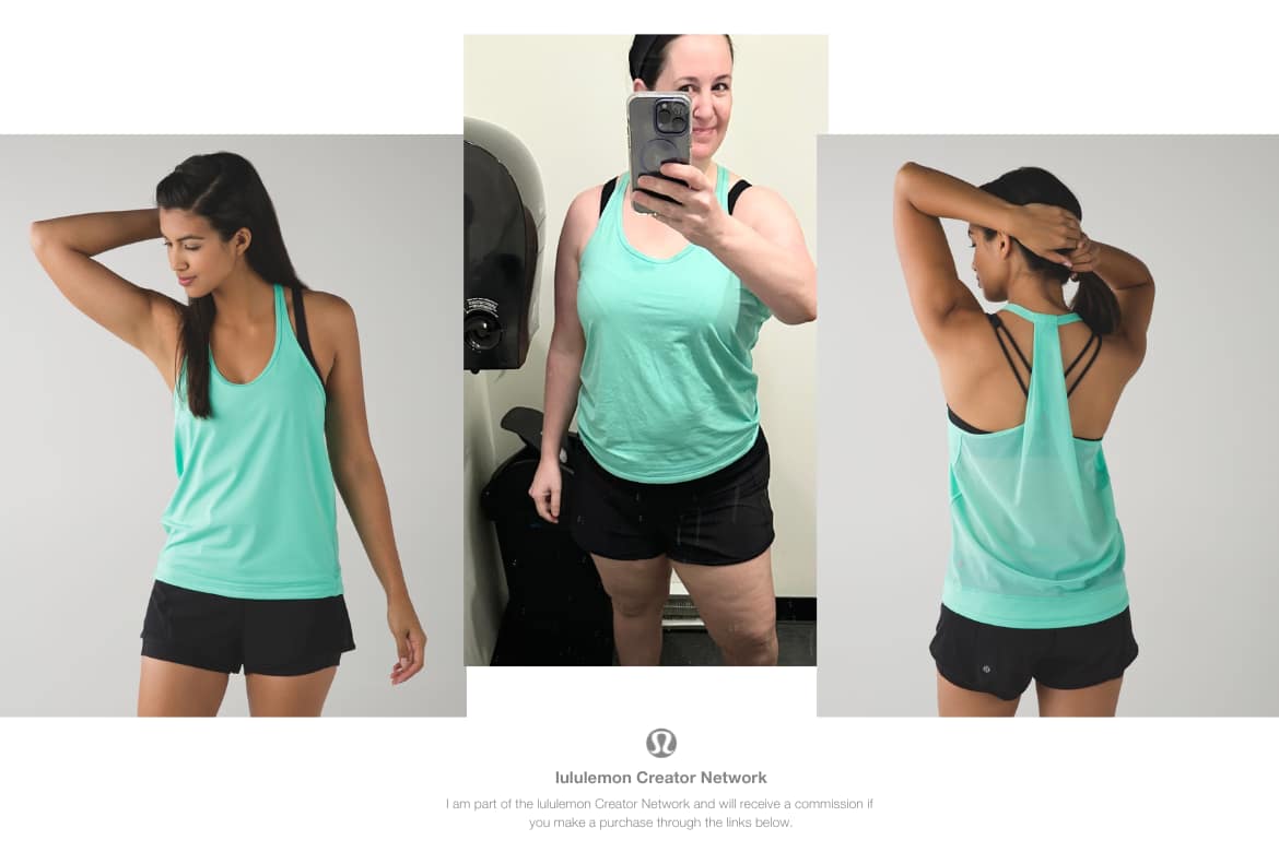 lululemon drop it like it’s hot tank – menthol – lululemon women’s tank tops -vintage lululemon