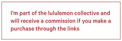 Lululemon Collective Affiliate Disclosure