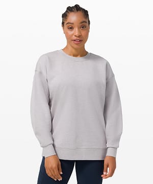 Perfectly Oversized Crew_heathered iced iris