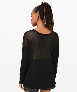 Well Being Crew Sweater Linen_black