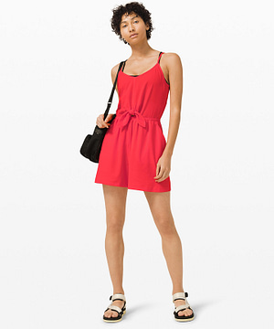 Handle the Heat Romper_Carnation Red 2