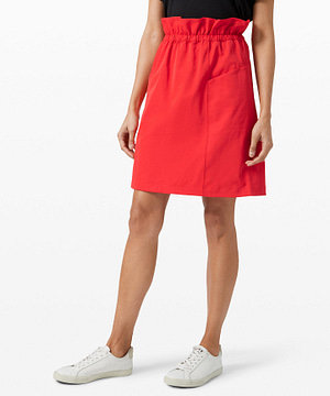 Trip Taker Skirt Carnation red