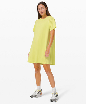 All Yours Tee Dress lemon vibe