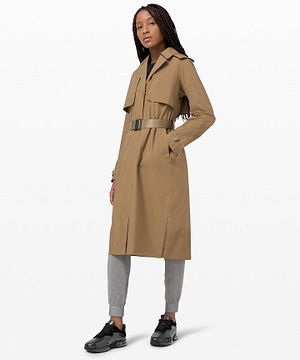 lululemon always there trench coat