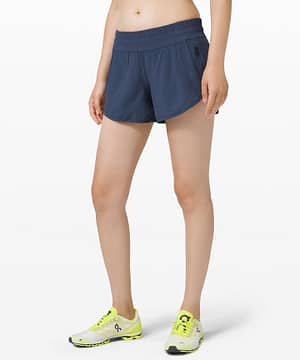 lululemon iron blue tracker shorts