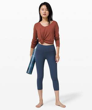 Wunder Under Crop (High-Rise) Full-On Luxtreme 21 Iron Blue 2