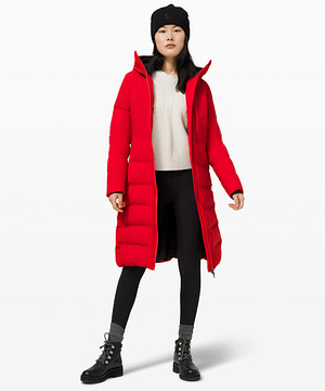 Sleet Street Long Jacket dark red 2