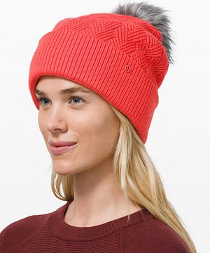 sherpa weave pom beanie 2