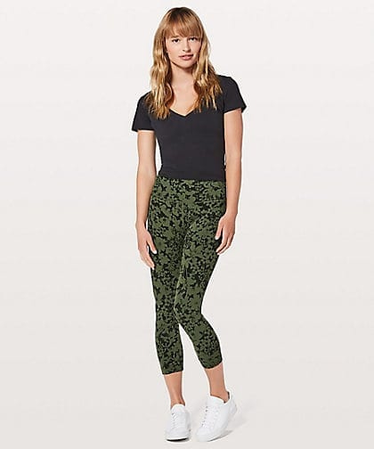 Align Crop Efflorescent Barracks Green Black