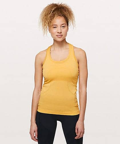 Lululemon. Swiftly Racerback Tank, Honey Lemon