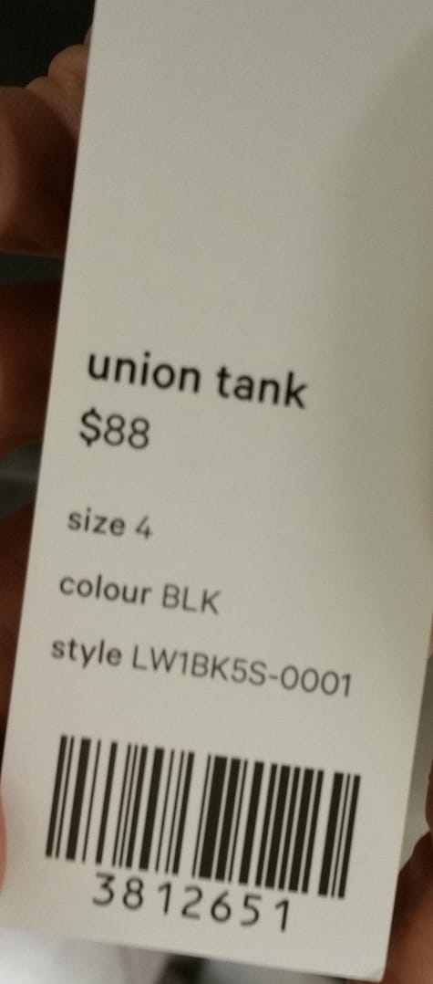 union tank and swerve tight front