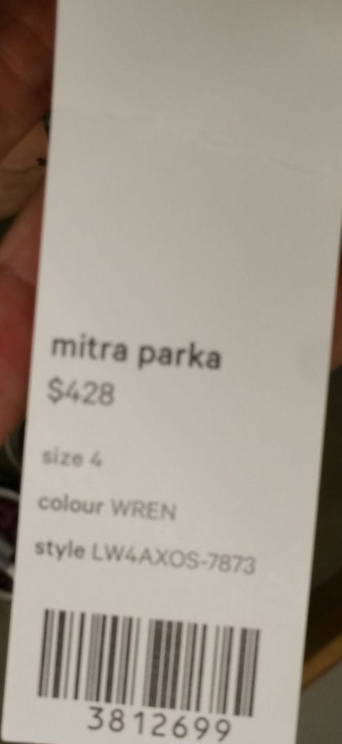 Lululemon Lab Capsule - Mitra Parka