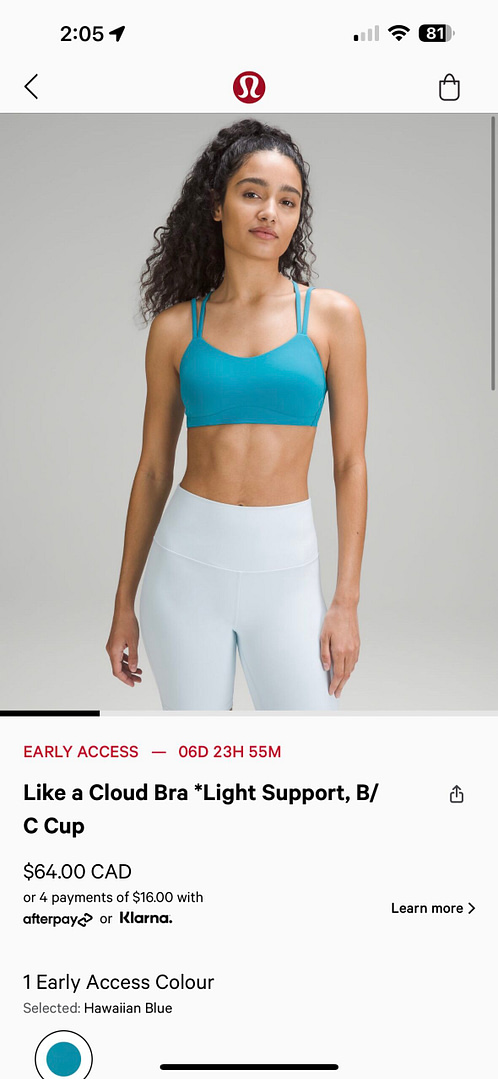 lululemon early access