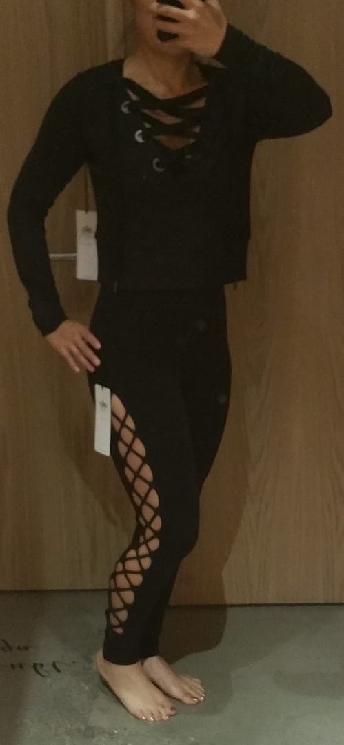 Alo Interlace Legging and Interlace Top