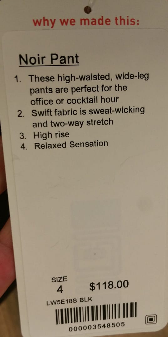 Noir Pant