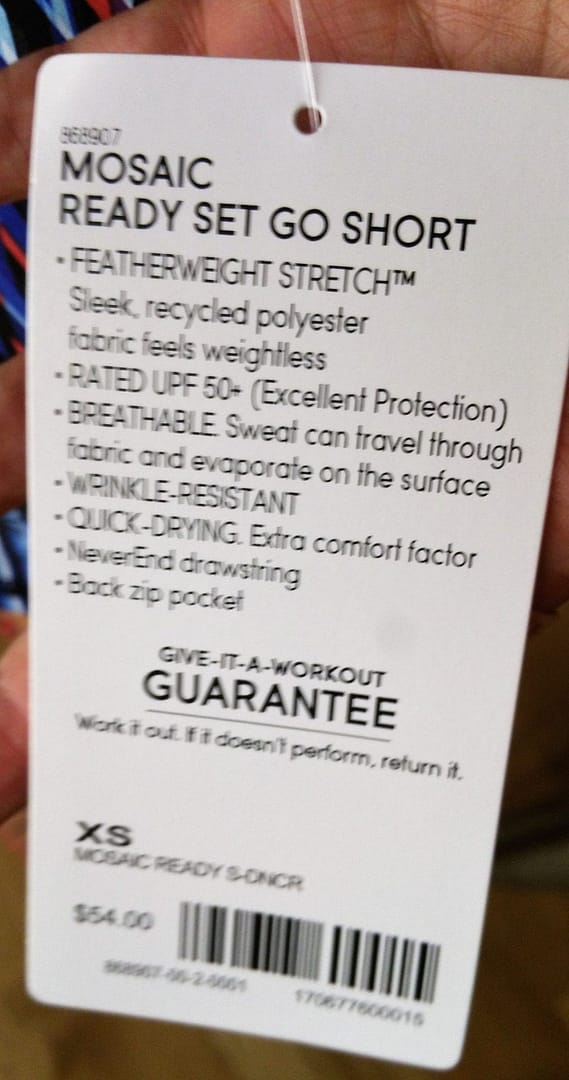 Athleta Mosaic Ready Set Go Short Tag