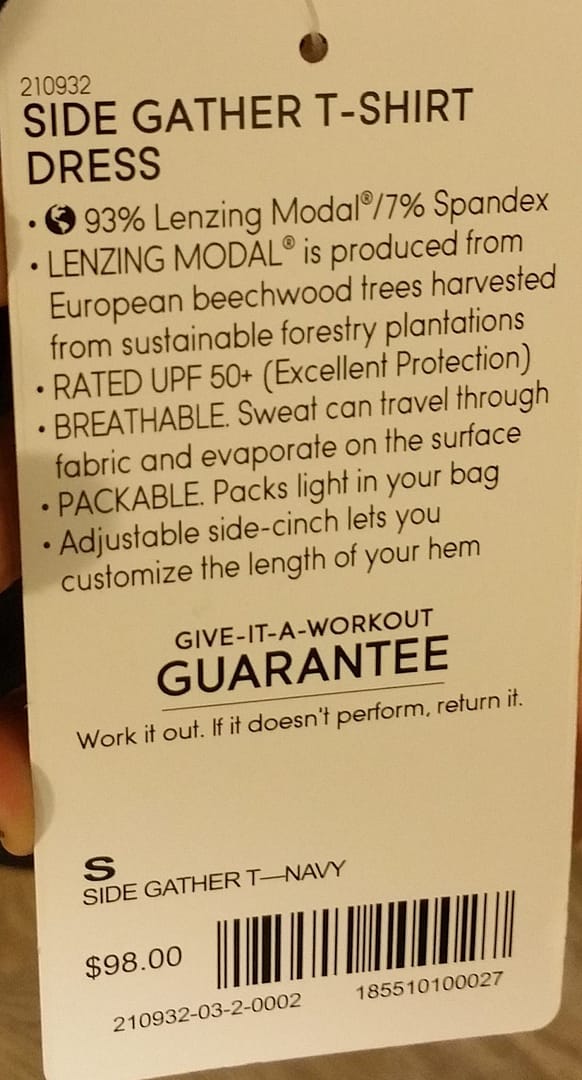 Athleta Side Gathered T-Shirt Dress