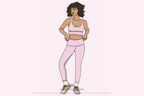 lululemon illustration by Cristina Chalmers the sweat edit