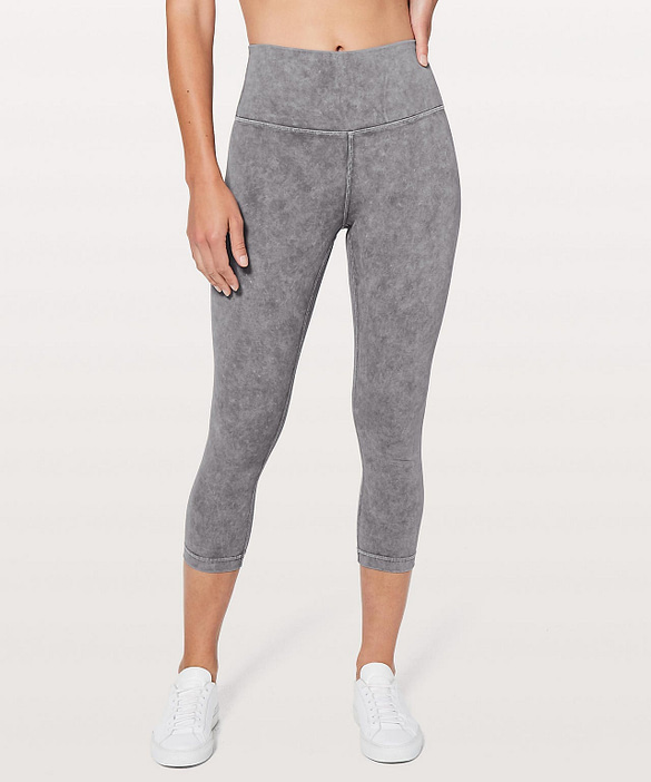 Lululemon Wunder Under Crop (Hi-Rise) Full-On Luxtreme *Washed Luna