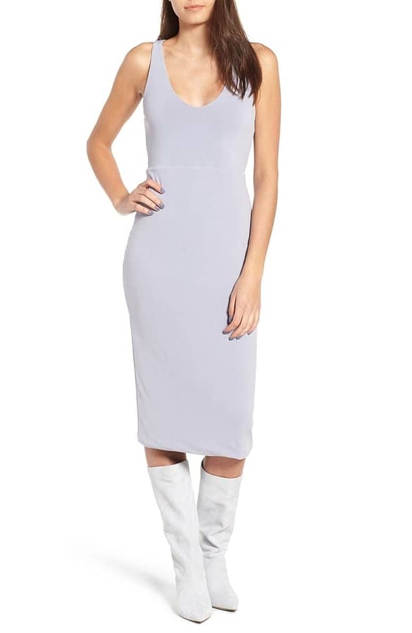 Leith Sleek Knit Midi Dress