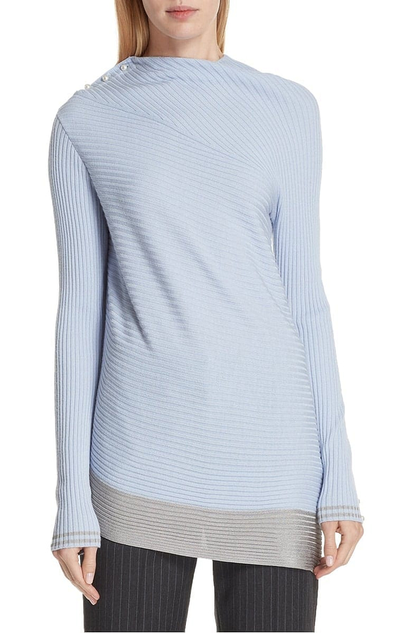 rag & bone Reanna Asymmetrical Merino Wool Sweater