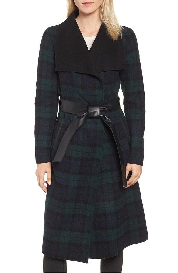 Double Face Wool Leather Belted Coat Mackage Nordstrom Anniversary Sale Meghan Markle