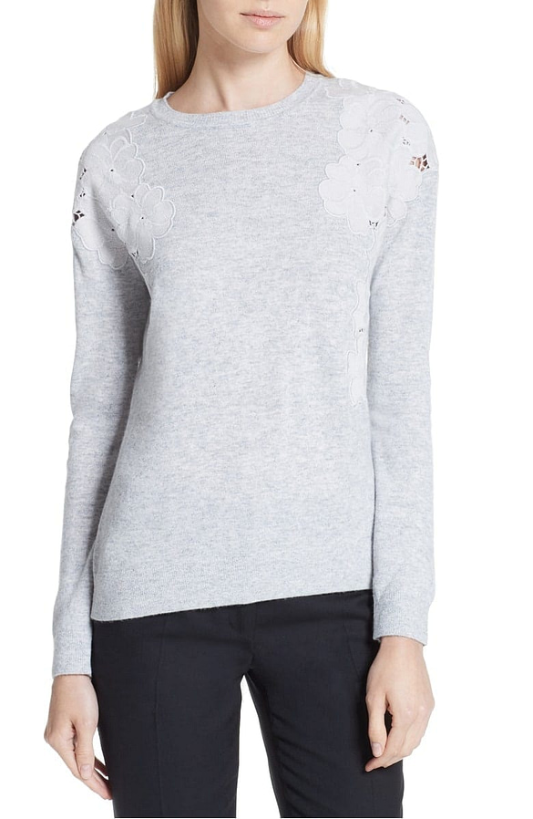 Yizelda Lace Shoulder Sweater TED BAKER LONDON