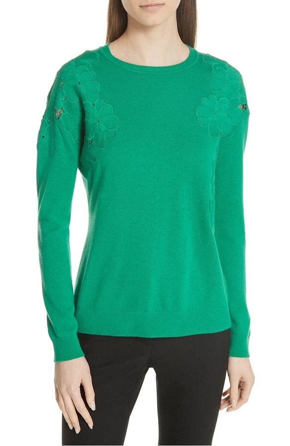 Yizelda Lace Shoulder Sweater TED BAKER LONDON