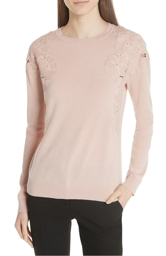 Yizelda Lace Shoulder Sweater TED BAKER LONDON