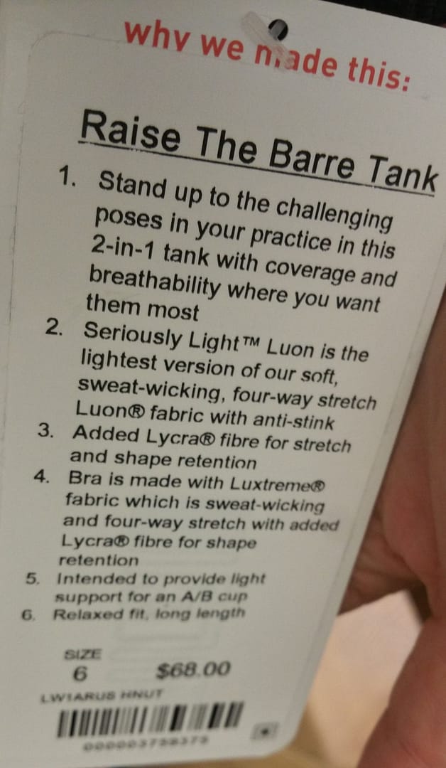 Raise The Barre Tank
