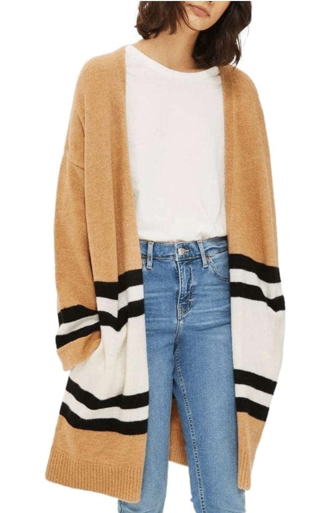 Nordstrom Anniversary Sale Stripe Colorblock Cardigan