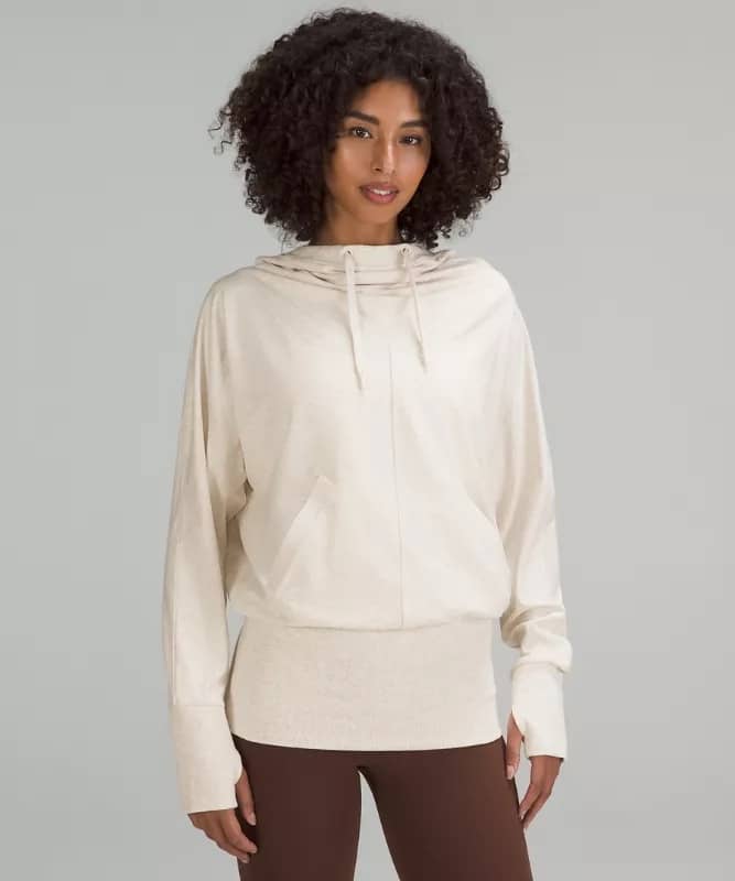 lululemon hoodie scuba flashback pullover in white