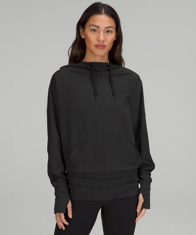 lululemon hoodie scuba flashback pullover in black