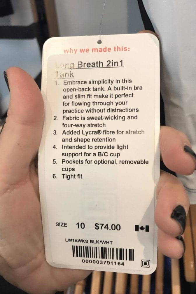 Long Breath 2 in 1 Tank