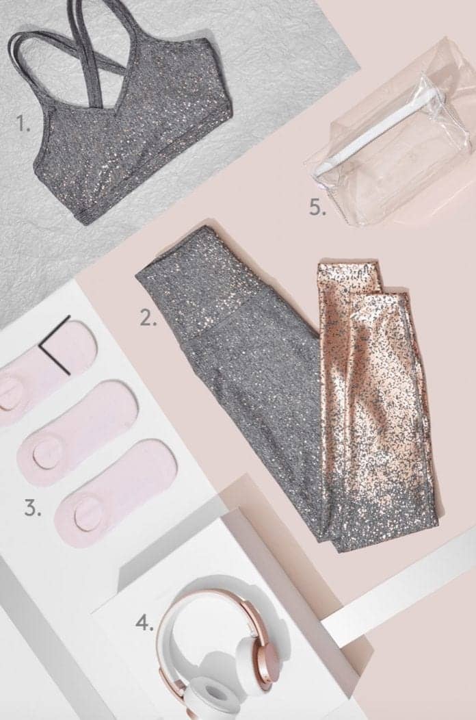 ALLOY OMBRE HIGH WAISTED MIDI LEGGING Rose Gold