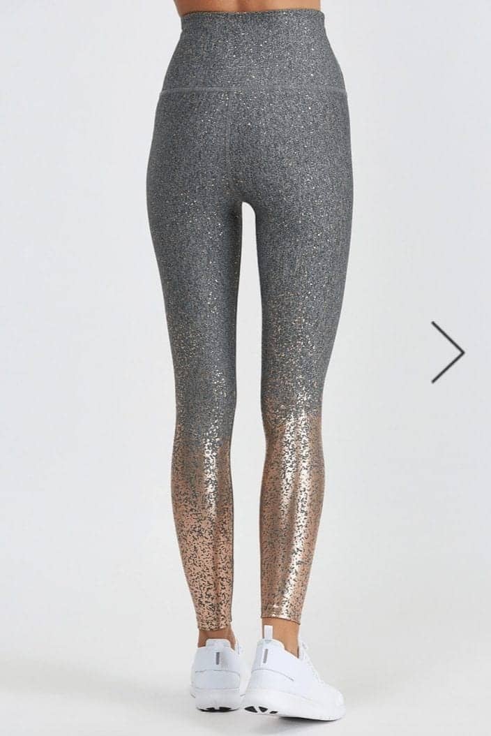 ALLOY OMBRE HIGH WAISTED MIDI LEGGING Rose Gold