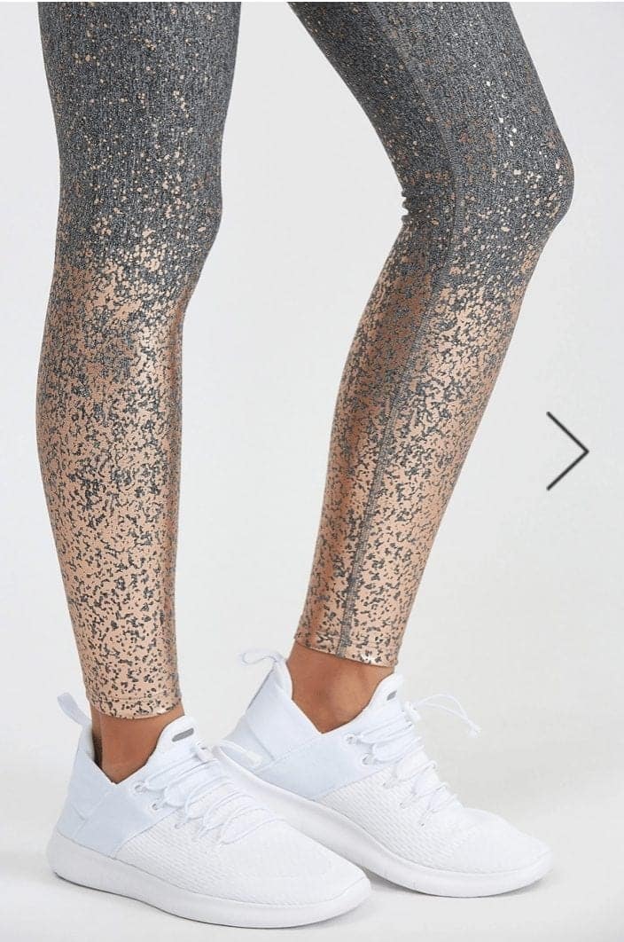 ALLOY OMBRE HIGH WAISTED MIDI LEGGING Rose Gold