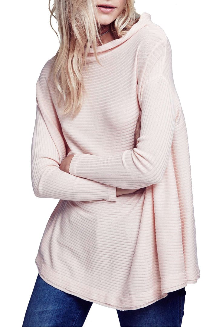 Free People Lover Rib Split Back Pullover