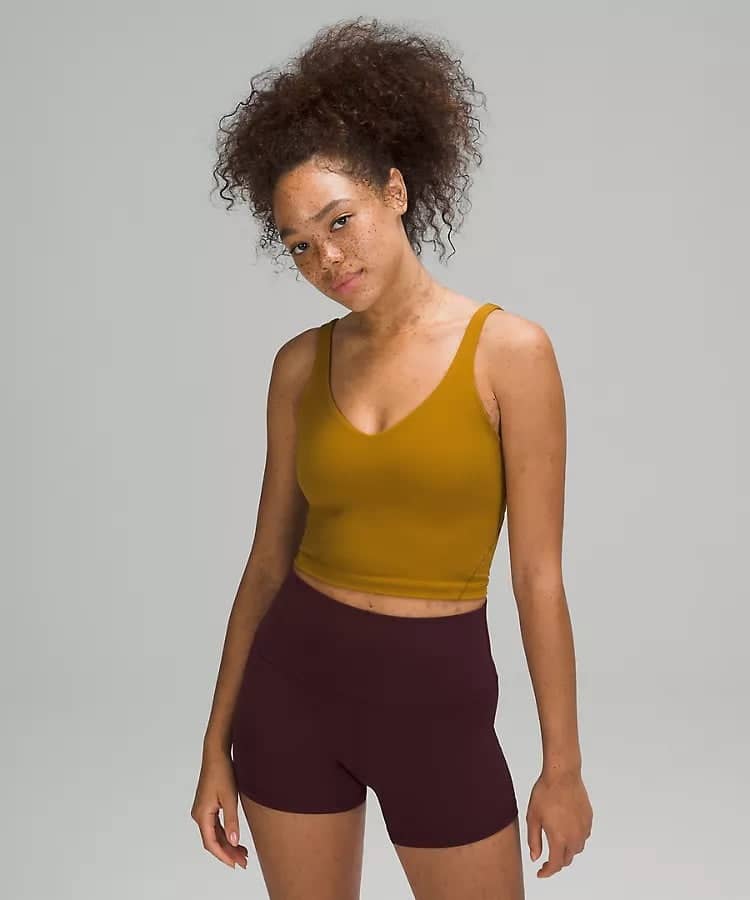 lululemon align tank gold spice