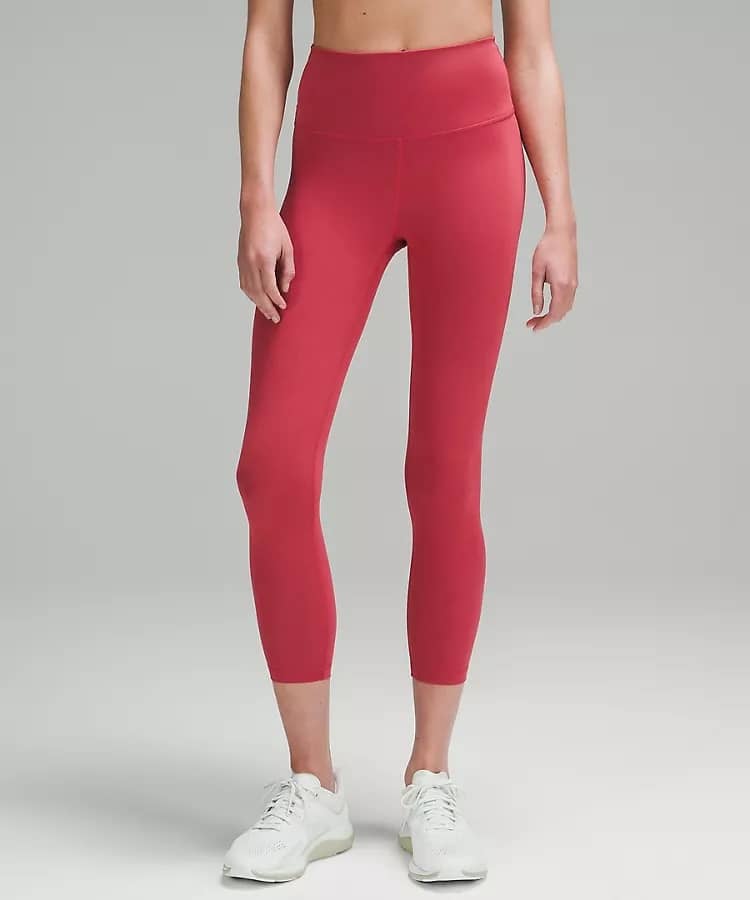 lululemon vintage rose front details - Wunder Train High-Rise Crop best to pair with the lululemon define jacket