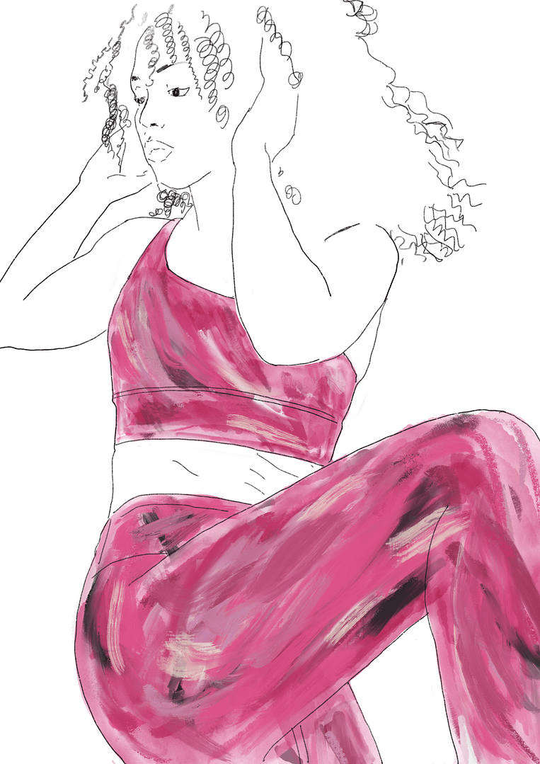 Lululemon Upload - the sweat edit illustrations by Cristina
