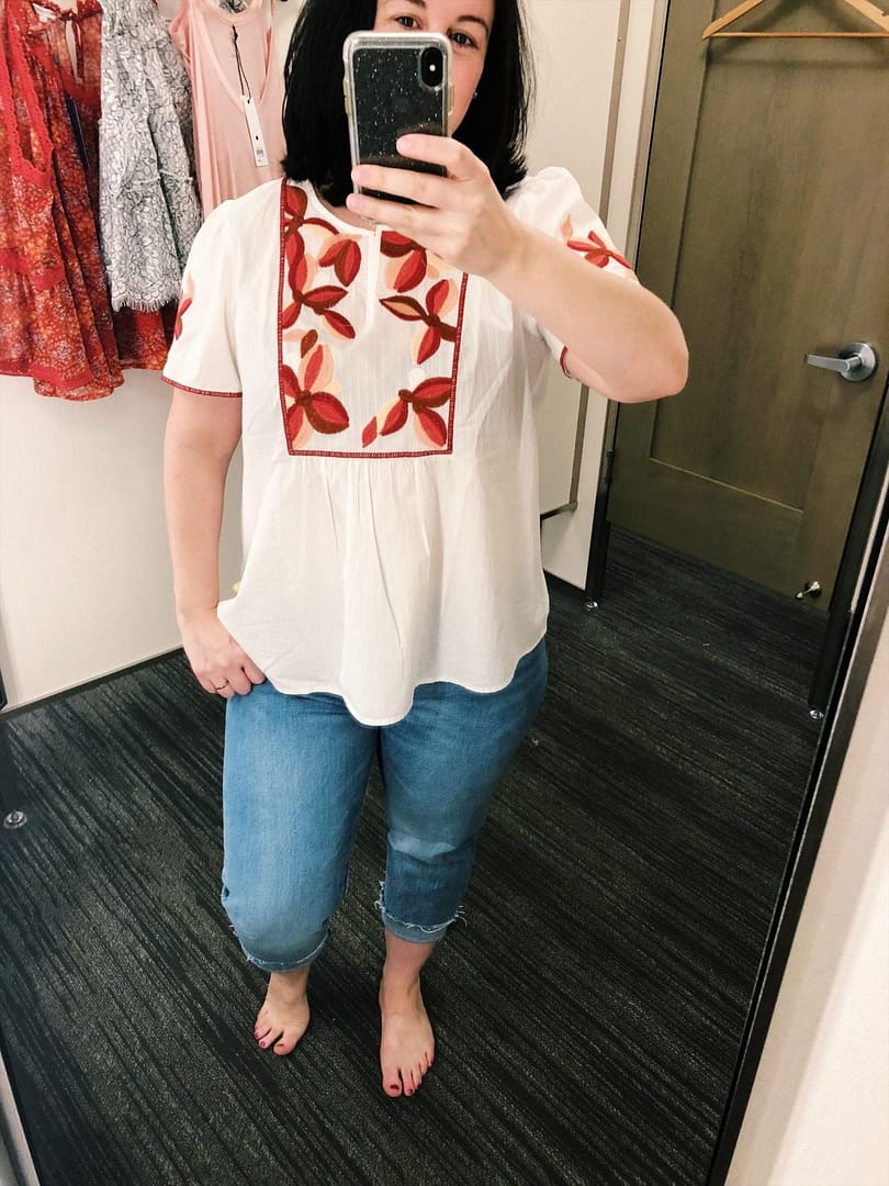 MADEWELL Embroidered Fable Top