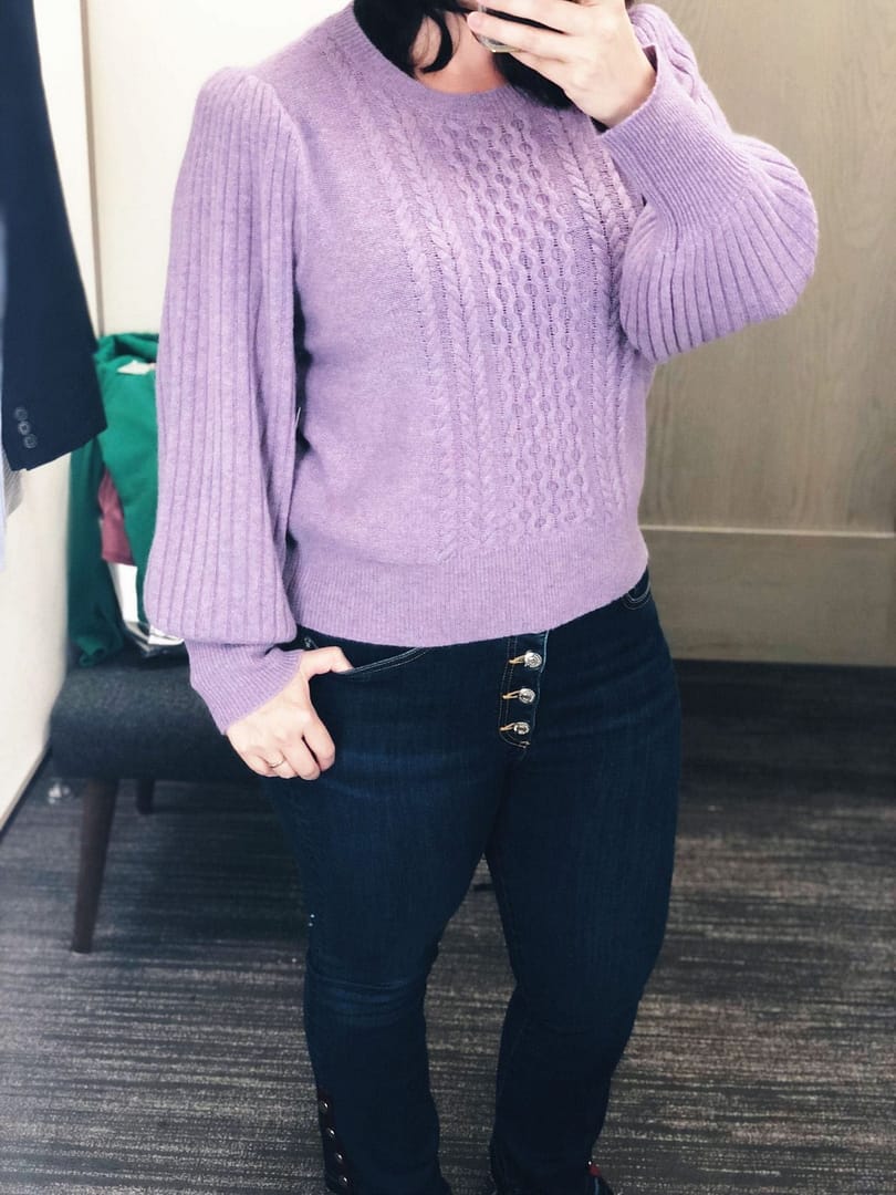 Cable Cashmere Sweater NORDSTROM SIGNATURE, Nordstrom Anniversary Sale 2018 Fitting Room Try Ons