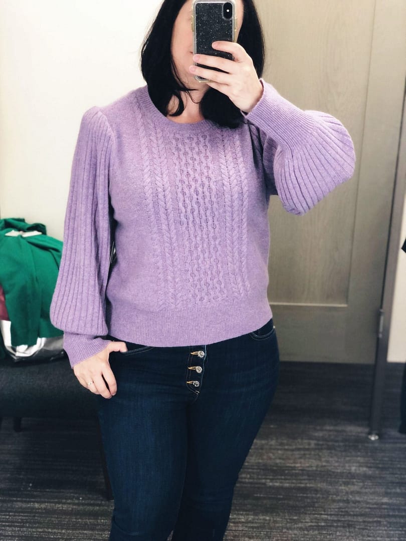 Cable Cashmere Sweater NORDSTROM SIGNATURE, Nordstrom Anniversary Sale 2018 Fitting Room Try Ons