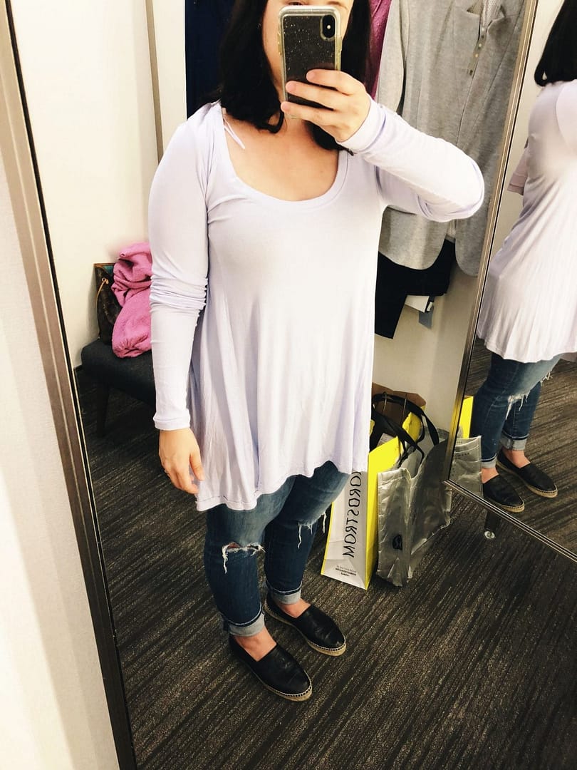 January Tee FREE PEOPLE Lilac