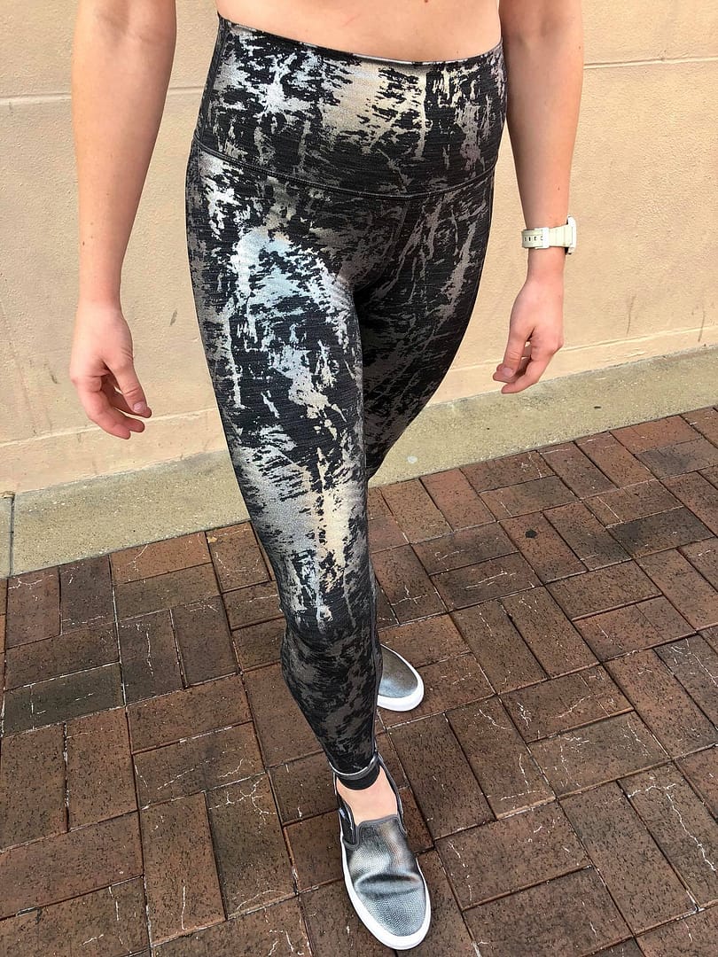 Lululemon Wunder Under Crinkle Heather Brindle High Shine Foil