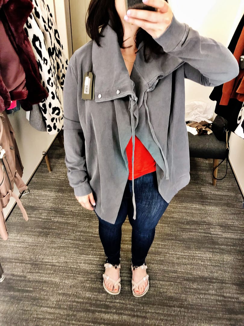 ALLSAINTS Brooke Knit Jacket | Anniversary Sale 2019 Dressing Room Selfies